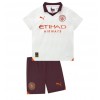 Baby Fußballbekleidung Manchester City Auswärtstrikot 2023-24 Kurzarm (+ kurze hosen)
